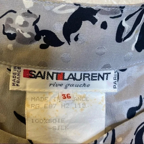 Rare Vintage Yves Saint Laurent Rive Gauche Cupids's Heart Russian Collection - Picture 3 of 8